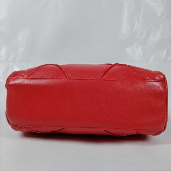 Fendi Pasta Red Leather Mini Handbag with COA EUC - Picture 7 of 17